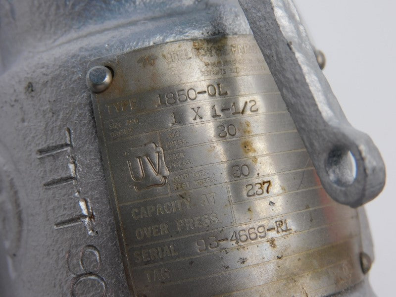 TELEDYNE 1850-0L 30PSI 1"X1-1/2" UNMP