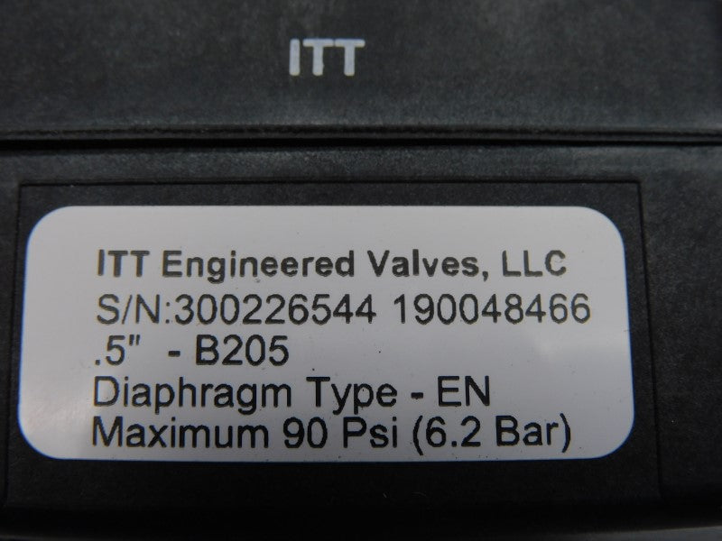 ITT .5-N-EN-B205 90PSI .5" NSNP