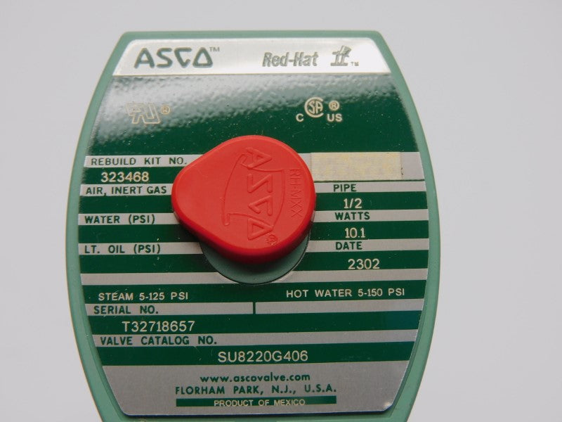 ASCO SU8220G406 110/120V 5-150PSI 1/2" NSMP