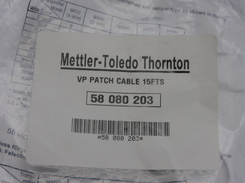METTLER-TOLEDO THORNTON 58080203 15' NSMP