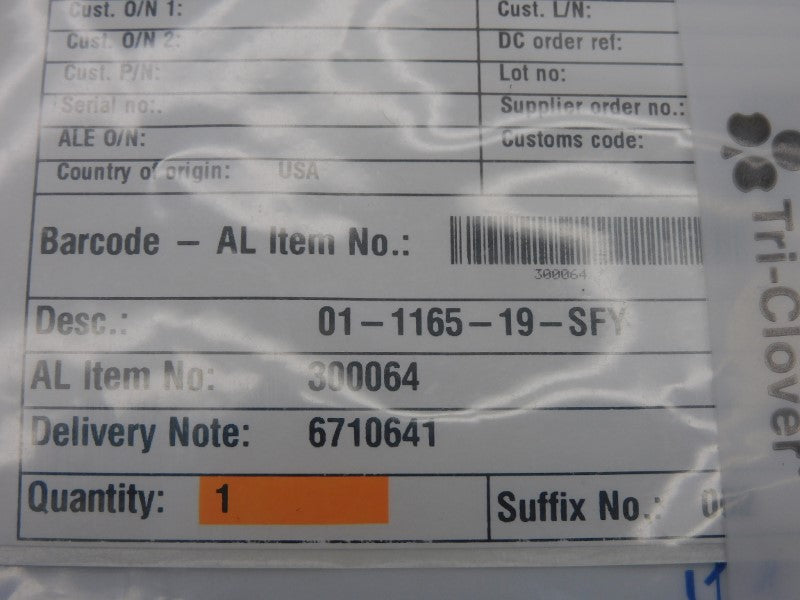 ALFA LAVAL 01-1165-19-SFY 300064 NSMP