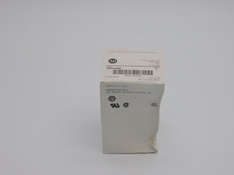 ALLEN BRADLEY 800H-AR6 SER. F (WH) NSFS
