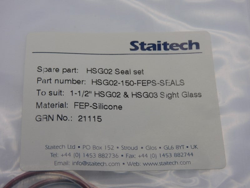 STAITECH HSG02-150-FEPS-SEALS (PKG OF 2) NSMP