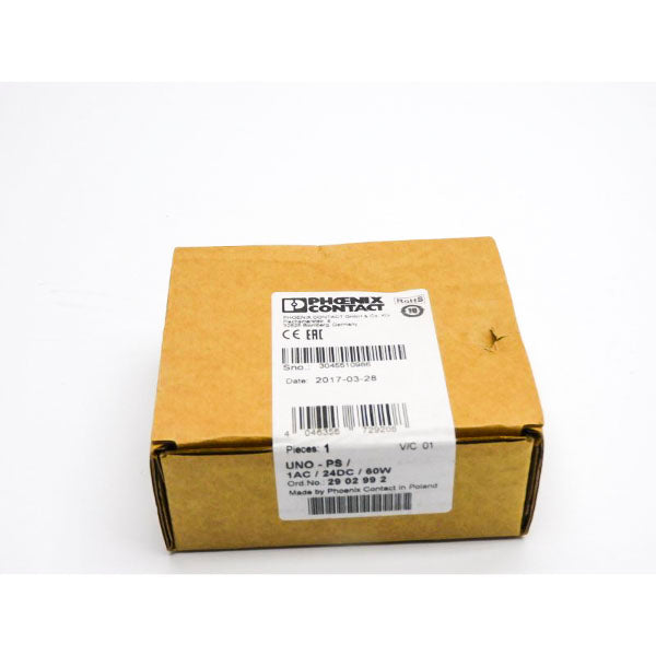 PHOENIX CONTACT UNO-PS/1AC/24DC/60W 2902992 NSFS