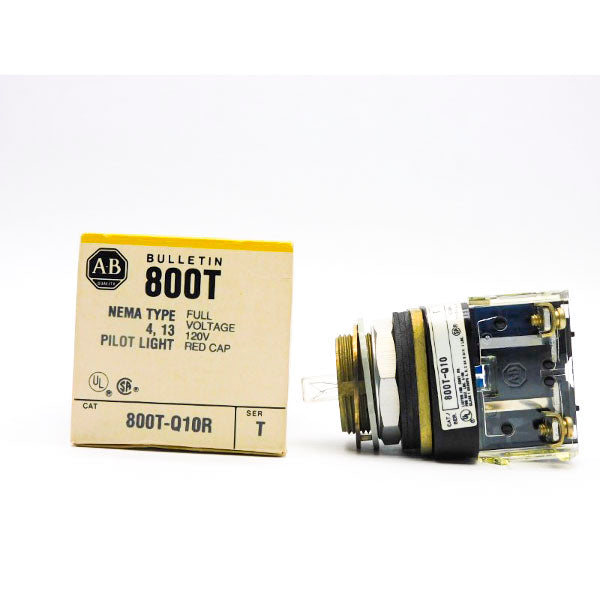 ALLEN BRADLEY 800T-Q10R SER. T 120V (NO CAP) (BK/YL) NSMP