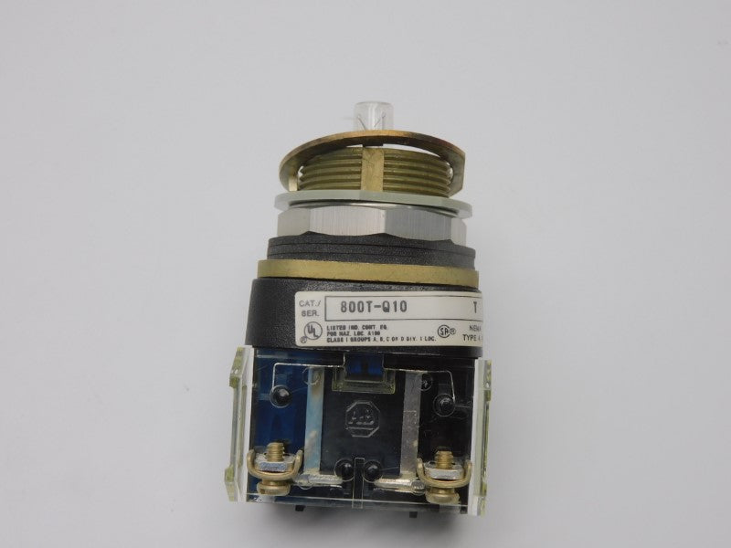 ALLEN BRADLEY 800T-Q10R SER. T 120V (NO CAP) (BK/YL) NSMP