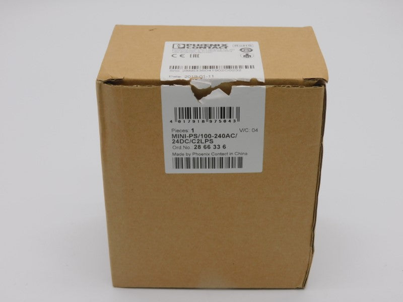 PHOENIX CONTACT MINI-PS/100-240AC/24DC/C2LPS 286636 100-240V 3.8A NSMP