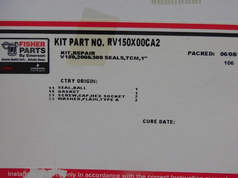 FISHER RV150X00CA2 NSFS