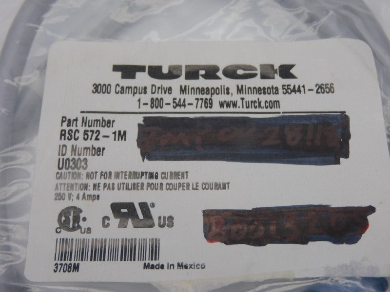 TURCK RSC572-1M U0303 250V 4A NSMP