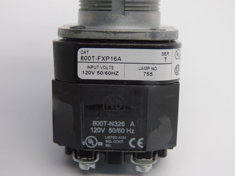 ALLEN BRADLEY 800T-FXP16A SER. T 120V (WH) NSMP