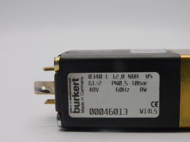 BURKERT 0340C12.0NBRMSG-1/2 00046013 48V NSNP