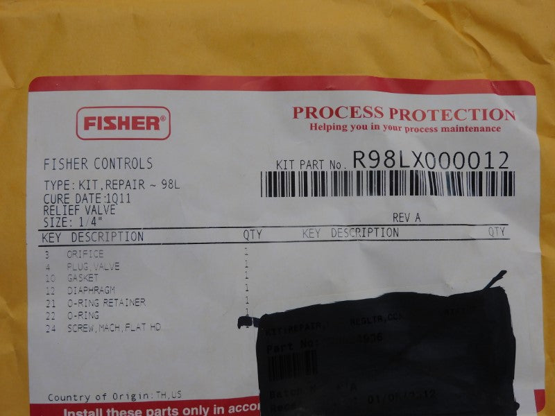 FISHER CONTROLS R98LX000012 NSMP