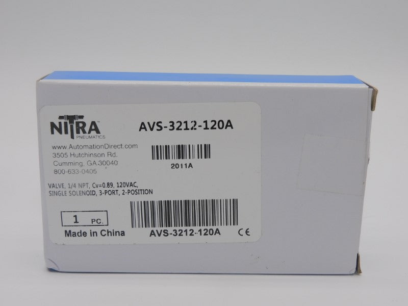 NITRA AVS-3212-120A 120VAC 20-115PSI 1/4" NSMP