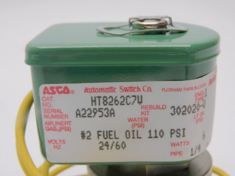 ASCO HT8262C7V 24V 110PSI 1/4" NSMP