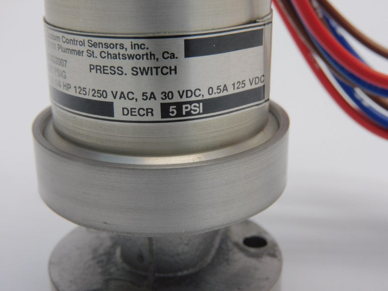 CCS 610G2007 125/250VAC 11A 5PSI NSNP