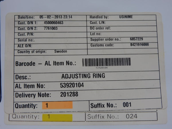 ALFA LAVAL 53920104 NSMP