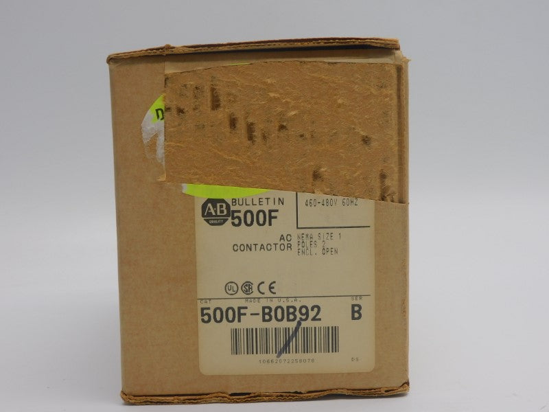 ALLEN BRADLEY 500F-BOB92 SER. B 460-480V 27A (BR/WH) NSMP
