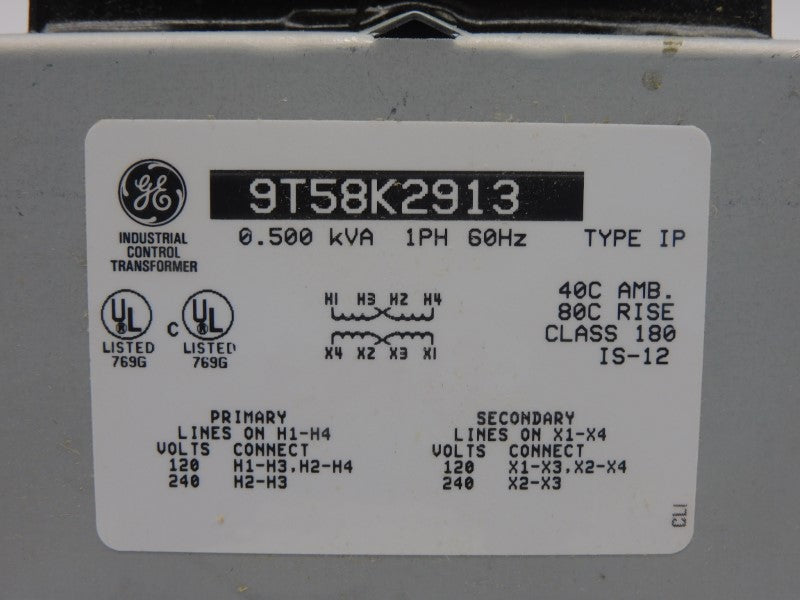 GENERAL ELECTRIC 9T58K2913 120/240V NSMP