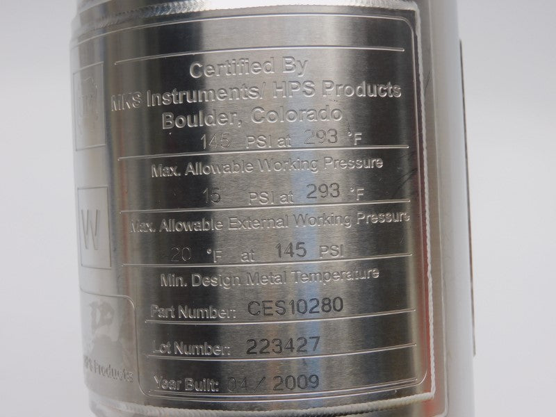 MKS INSTRUMENTS CES10280 C-22 145PSI NSNP