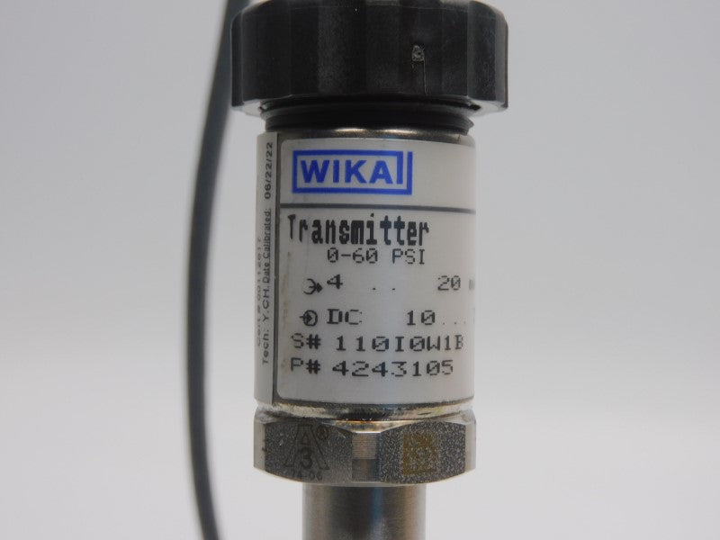 WIKA 4243105 S-10-3A 10-30V 0-60PSI NSNP