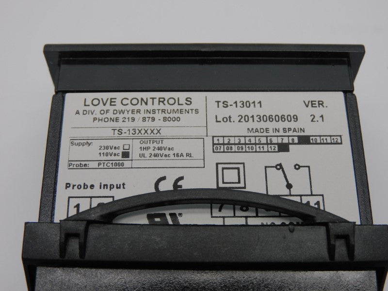 LOVE CONTROLS TS-13011 110VAC 16A NSMP