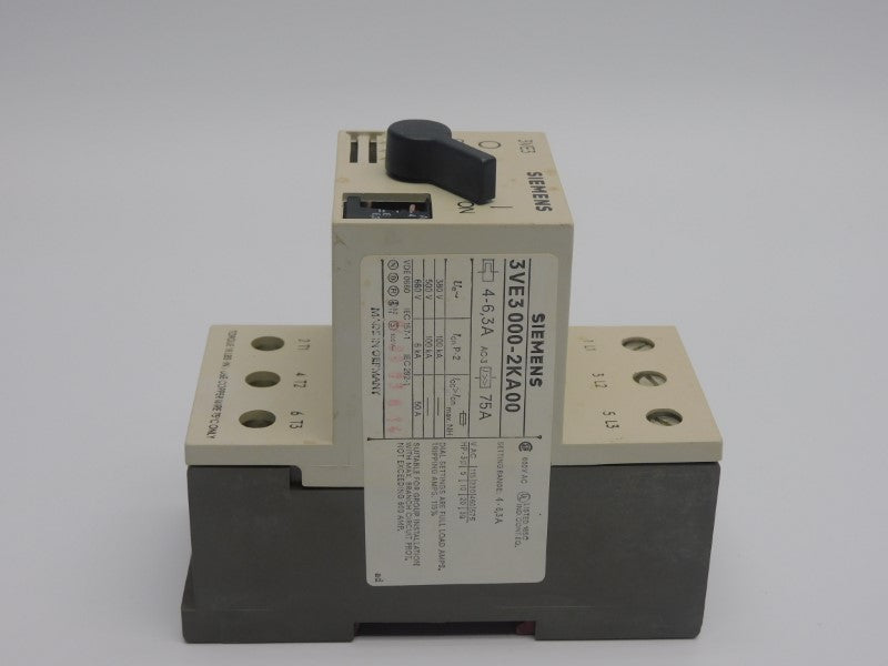 SIEMENS 3VE3000-2KA00 660V 4-6.3A NSNP