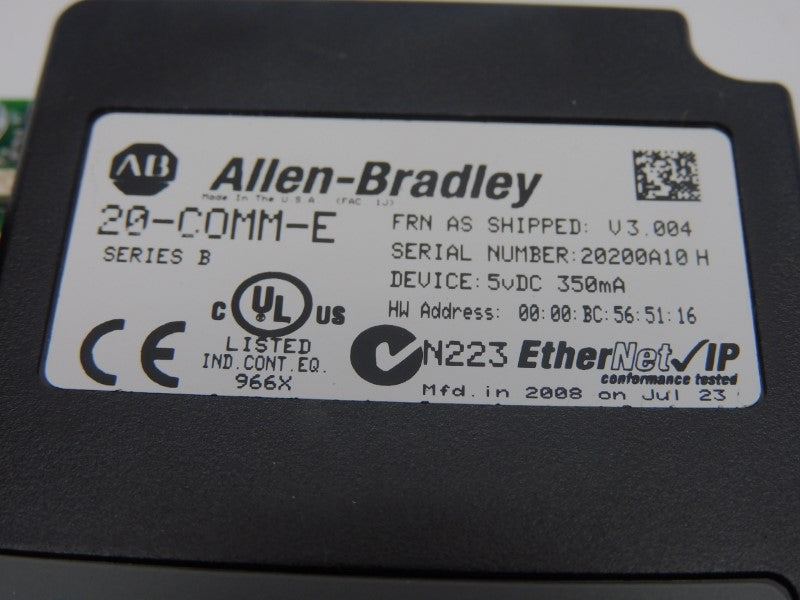ALLEN BRADLEY 20-COMM-E SER. B F/W 3.004 5VDC NSNP