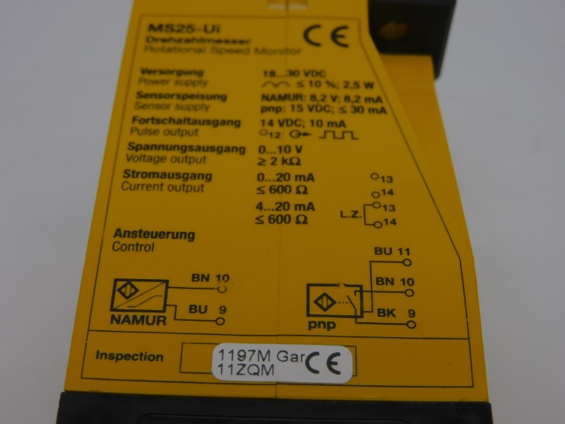 TURCK MS25-UI/24VDC 0508207 18-30VDC NSMP