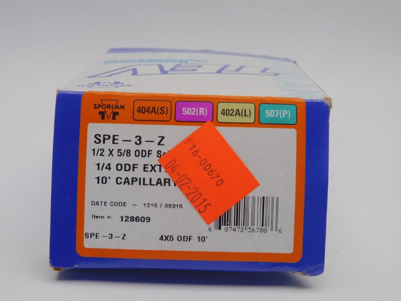 SPORLAN SPE-3-Z 1/2X5/8" 10' NSMP