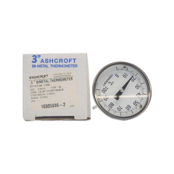ASHSCROFT 30EI60E040-0/100C 3" NSMP