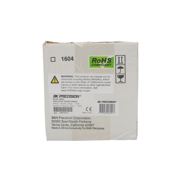 BK PRECISION 1604A 120VAC 1.25A NSFS