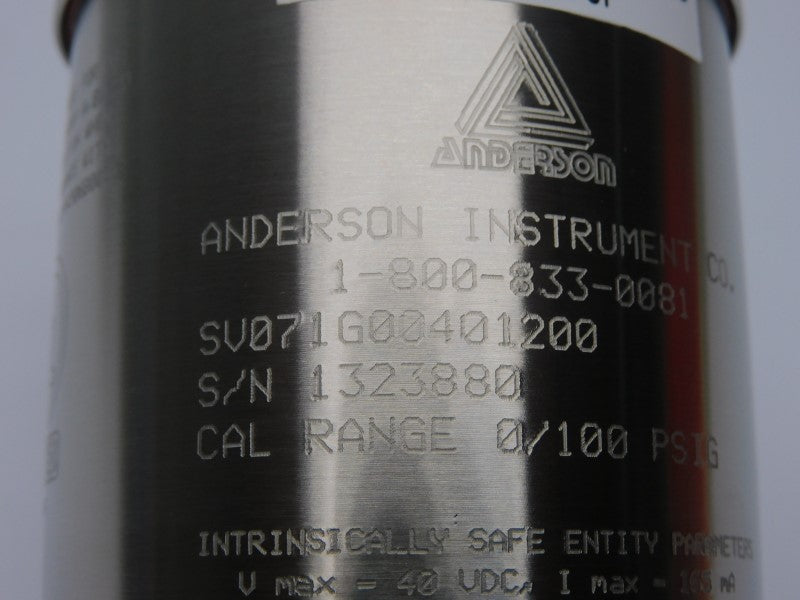 ANDERSON INSTRUMENT SV071G00401200 40VDC 0-100PSI NSMP