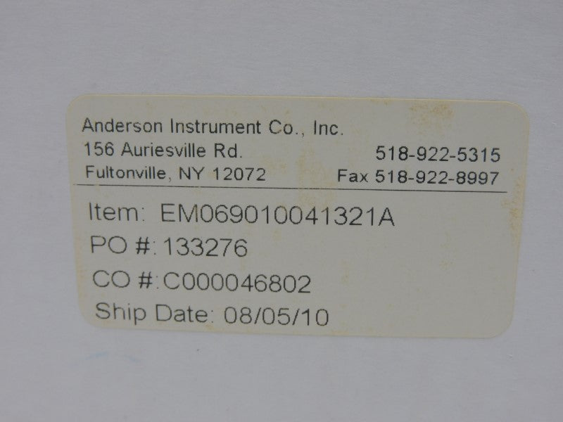 ANDERSON INSTRUMENT EM069010041321A 60PSI NSMP