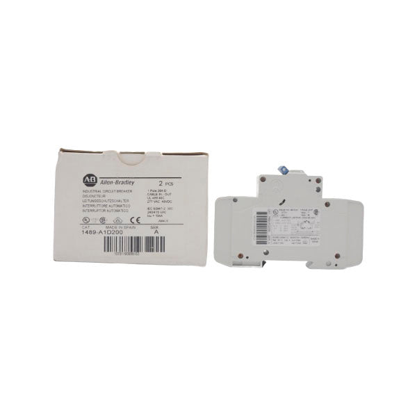ALLEN BRADLEY 1489-A1D200 SER. A 277VAC 20A (PKG OF 2) (WH) NSMP