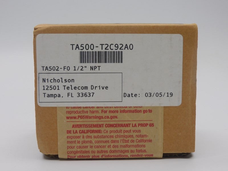 NICHOLSON TA500-T2C92A0 TA502-F0 1/2' NSFS