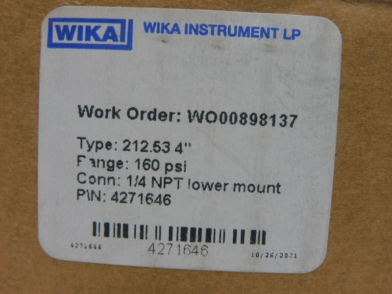 WIKA 4271646 160PSI NSMP