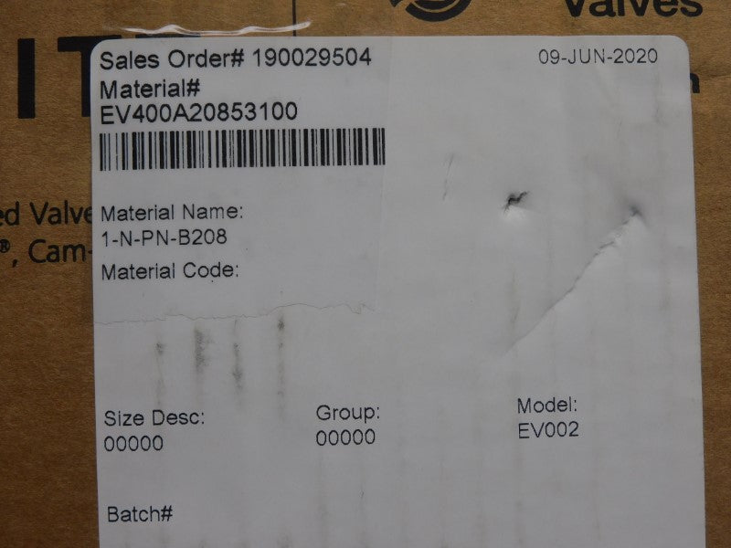 ITT 1-N-PN-B208 EV002 90PSI 1" NSMP