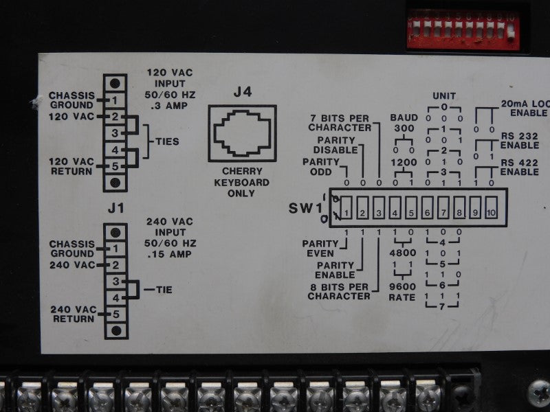 CHERRY W424-4040/G010-001C 240VAC .3A UNMP