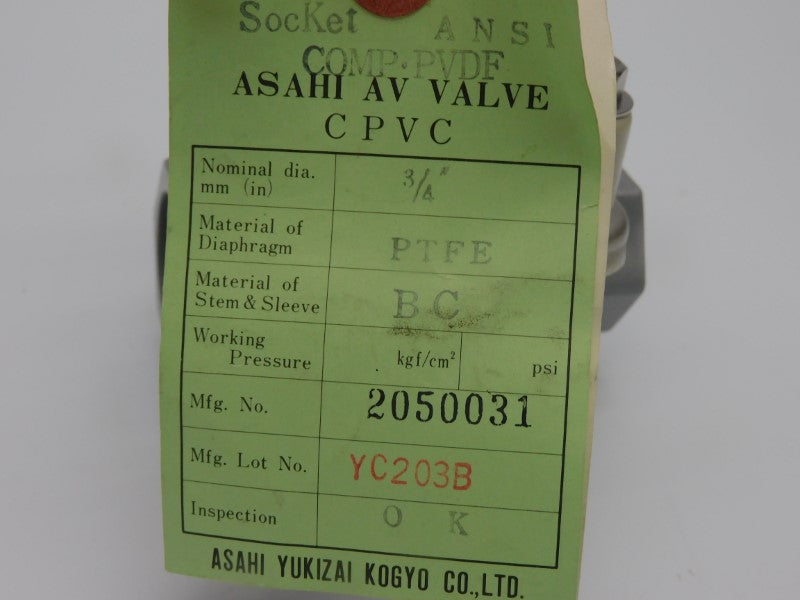 ASAHI YUKIZAI KOGYO 2050031 3/4" NSNP