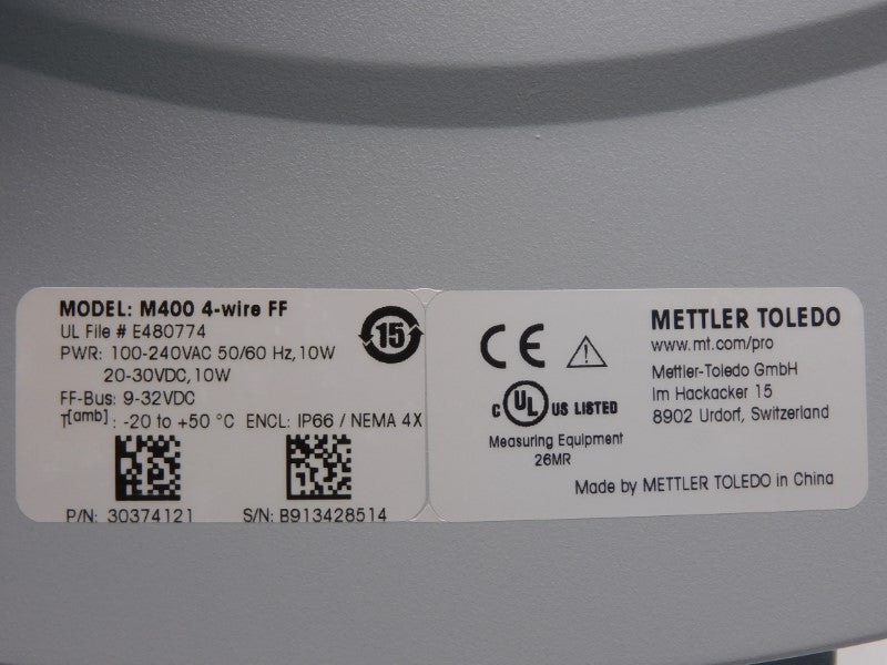 METTLER TOLEDO M400 30374121 100-240VAC NSNP
