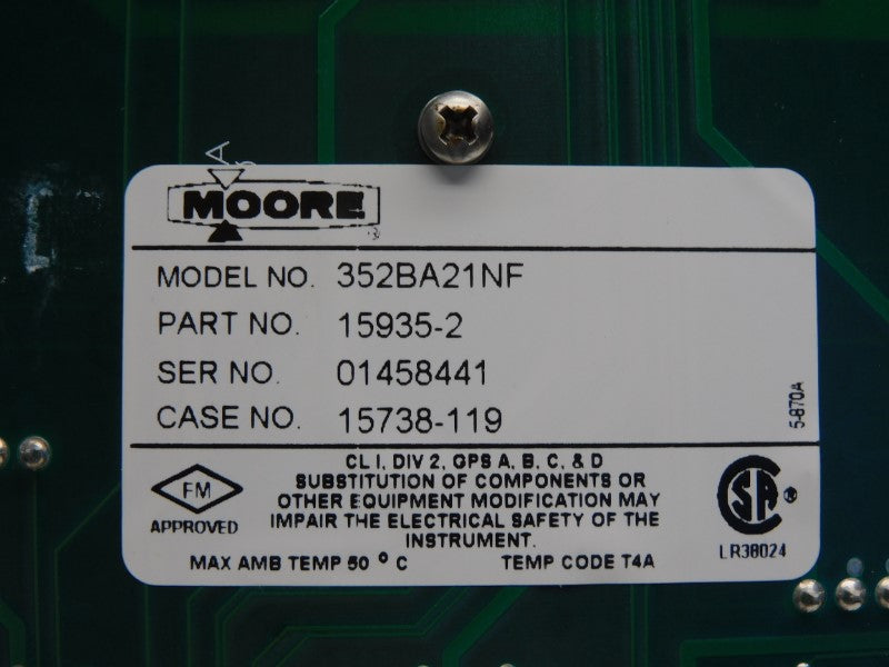 MOORE 352BA21NF 15935-2 (AS IS) NSNP