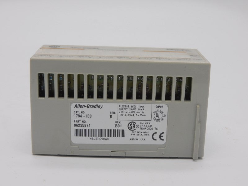 ALLEN BRADLEY 1794-IE8 SER. B REV. B01 24VDC UNMP