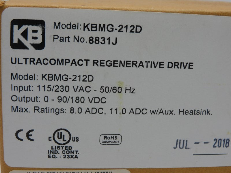 KB ELECTRONICS KBMG-212D 8831J 115/230VAC NSFS