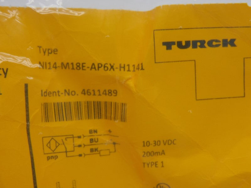 TURCK NI14-M18E-AP6X-H1141 461189 10-30VDC NSMP