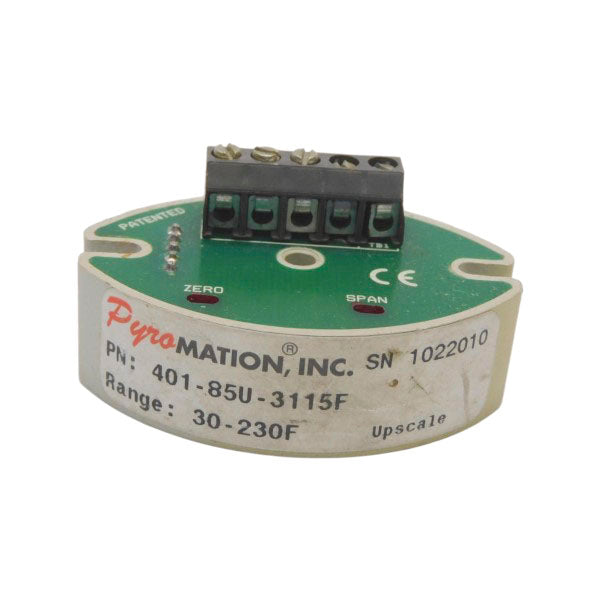 PYROMATION 401-85U-3115F 30-230F UNMP
