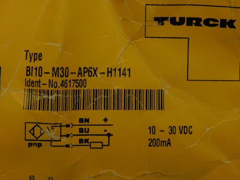 TURCK BI10-M30-AP6X-H1141 4617500 10-30VDC NSNP