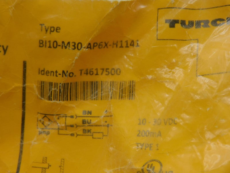 TURCK BI10-M30-AP6X-H1141 T4617500 10-30VDC NSMP