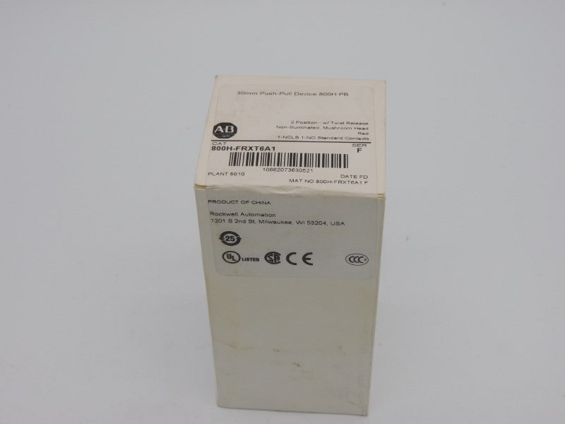 ALLEN BRADLEY 800H-FRXT6A1 SER. F (WH) NSFS