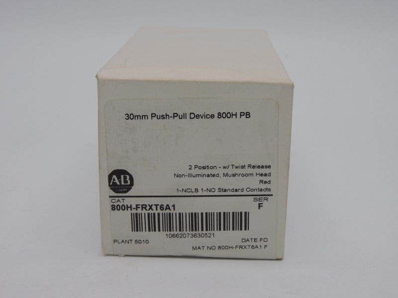ALLEN BRADLEY 800H-FRXT6A1 SER. F (WH) NSFS