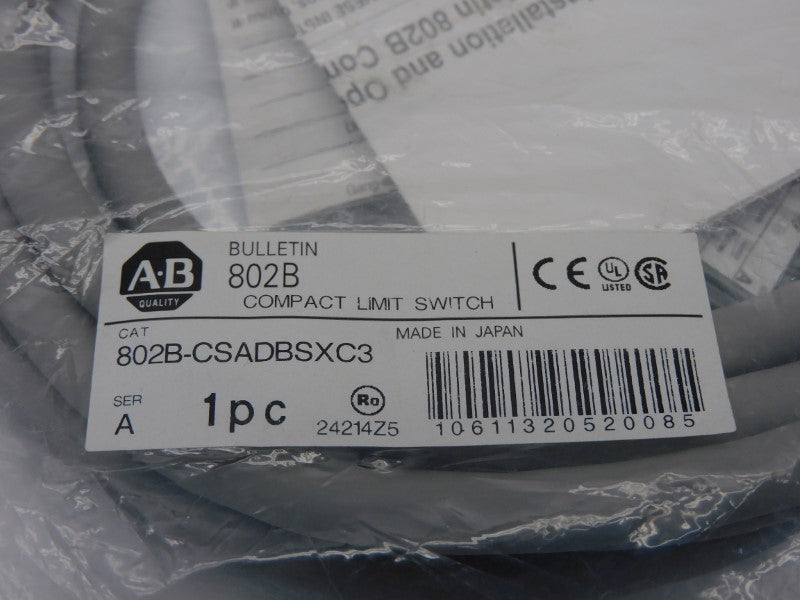 ALLEN BRADLEY 802B-CSADBSXC3 SER. A NSMP